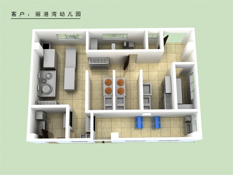 幼兒園廚房效果圖